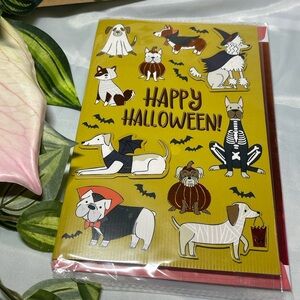 Happy Halloween Dog Greeting Card with Envelope Pembrook Aldi Sealed
📝